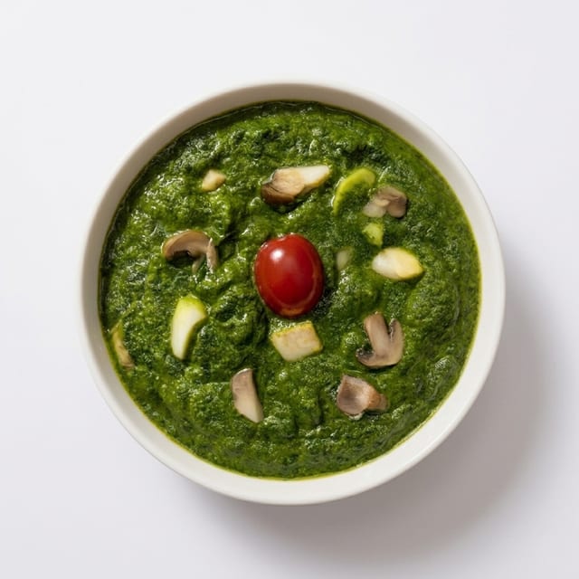 Palak Mushroom.