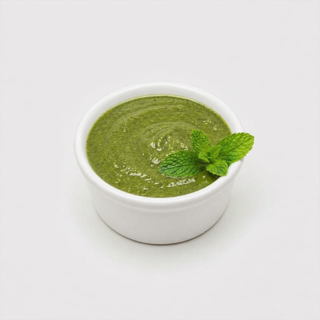 Extra Green Chutney.